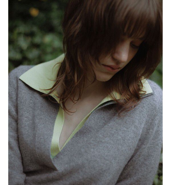 ADAM ET ROPE'「カシミヤポロニット」|ニット・セーター|