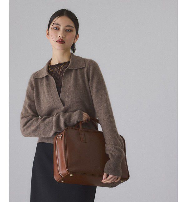 ADAM ET ROPE'「カシミヤポロニット」|ニット・セーター|