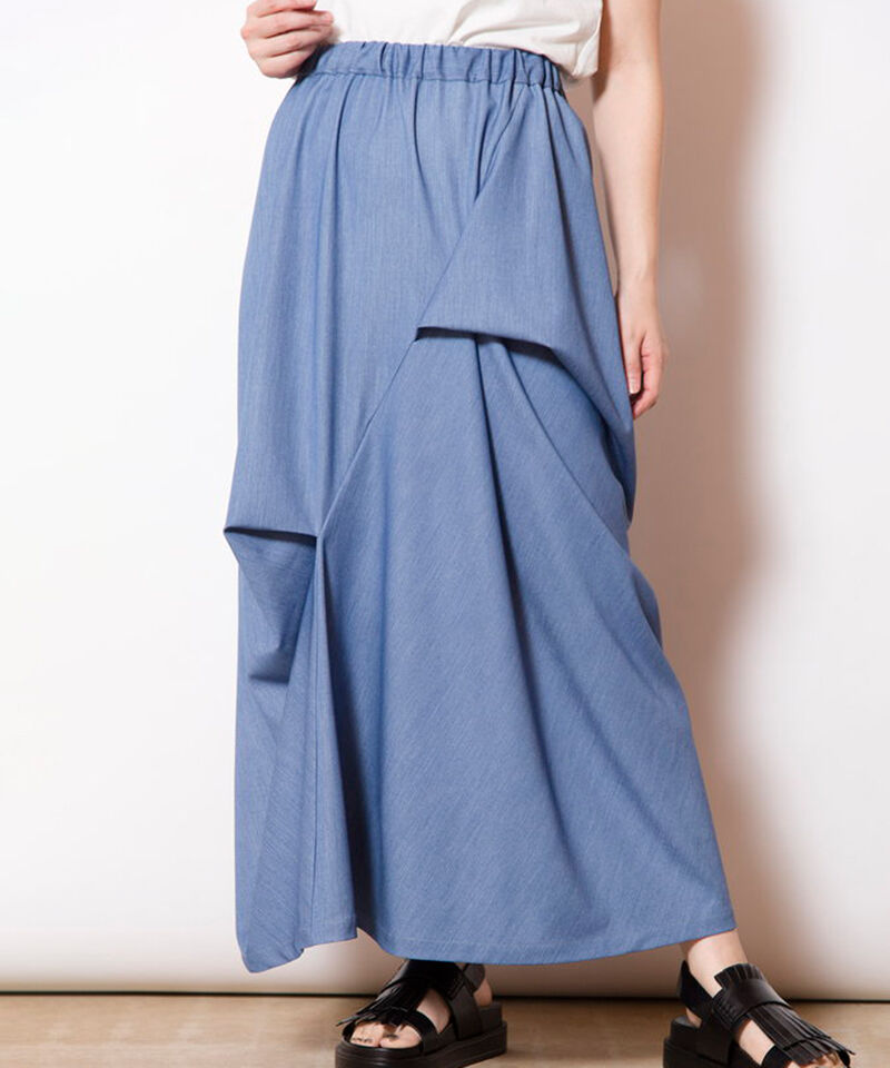  「タックドレープスカート」|スカート|L .BLUE