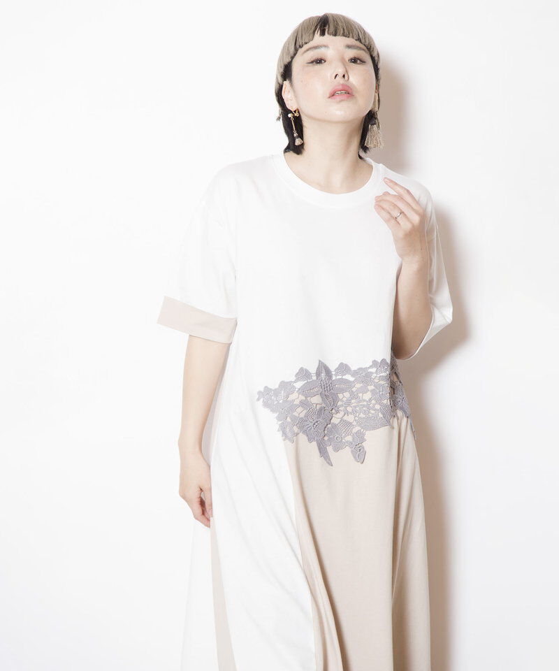  「レースモチーフワンピース」|ワンピース|
