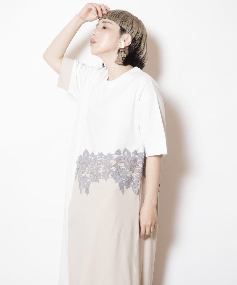  「レースモチーフワンピース」|ワンピース|