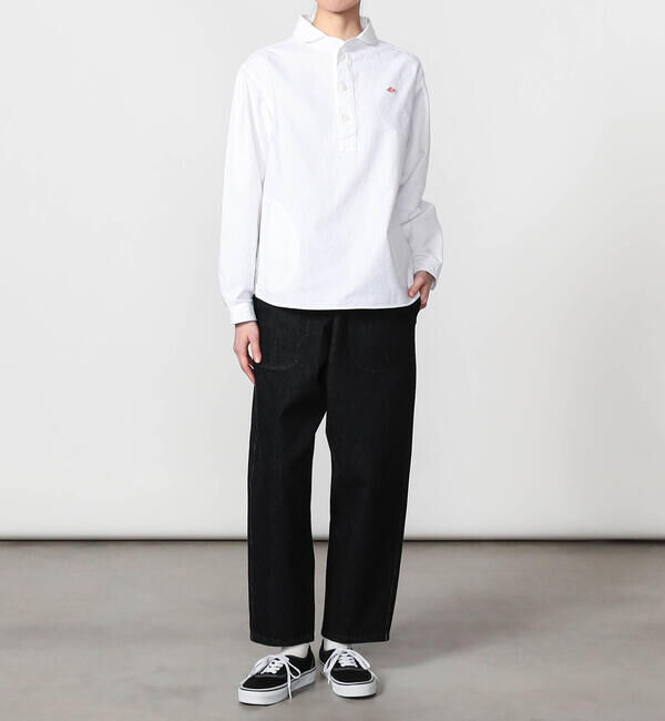 DANTON「DANTON | ブラックデニム イージーパンツ WOMEN」|デニム|