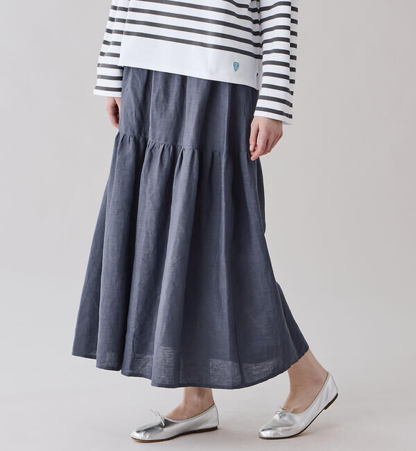 ONEIL OF DUBLIN「O'NEIL OF DUBLIN | ティアードスカート SOLID WOMEN」|スカート|GREY系1