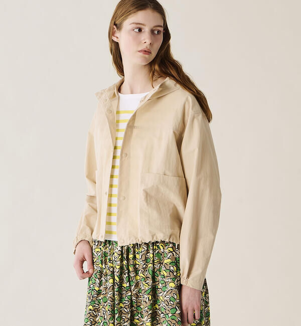 ORCIVAL「ORCIVAL | タイプライター フードライトジャケット WOMEN」|テーラードジャケット|BEIGE