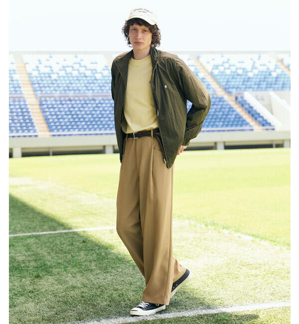 GYMPHLEX「Gymphlex | タック ワイドイージーパンツ MEN」|チノ|