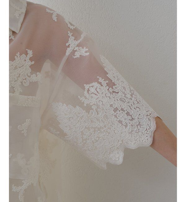  「オーガンジーレースシャツ」|シャツ・ブラウス|