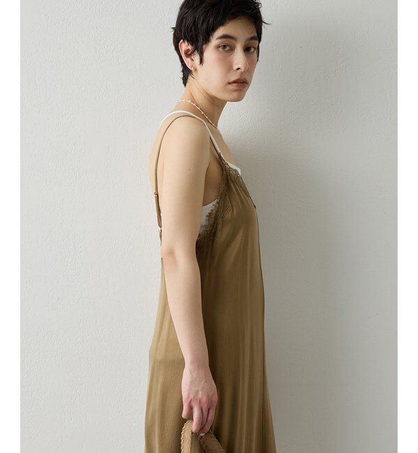 THE PAUSE「【THE PAUSE】レーストリムキャミワンピース」|ワンピース|