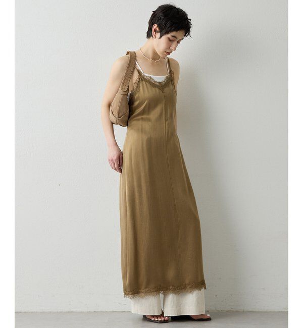 THE PAUSE「【THE PAUSE】レーストリムキャミワンピース」|ワンピース|