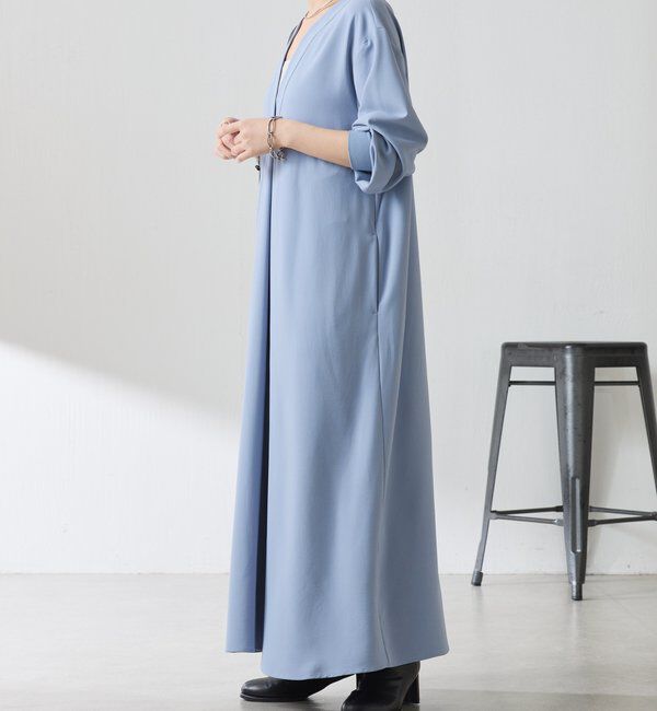  「【高機能素材】ジャージVネックワンピース/セレモニー」|ワンピース|