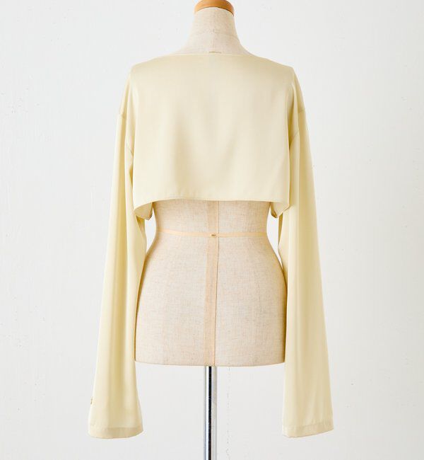  「【CEPIE./セピエ】サテンクロップドブラウス」|シャツ・ブラウス|