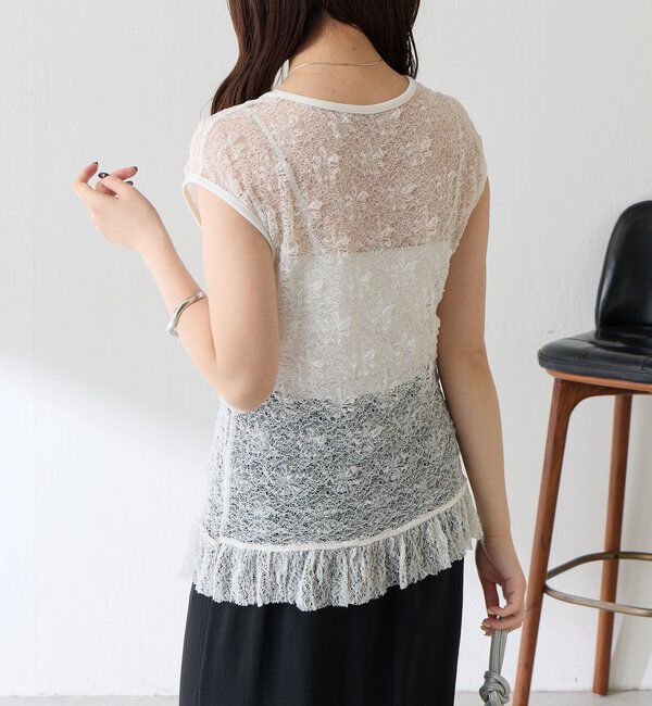  「レースフレンチカットソー」|Tシャツ・カットソー|