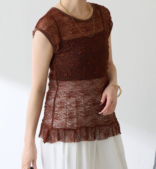  「レースフレンチカットソー」|Tシャツ・カットソー|