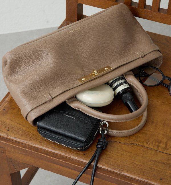  「【PAPILLONNER/パピヨネ】レザー2WAYバッグ」|トートバッグ|トープ