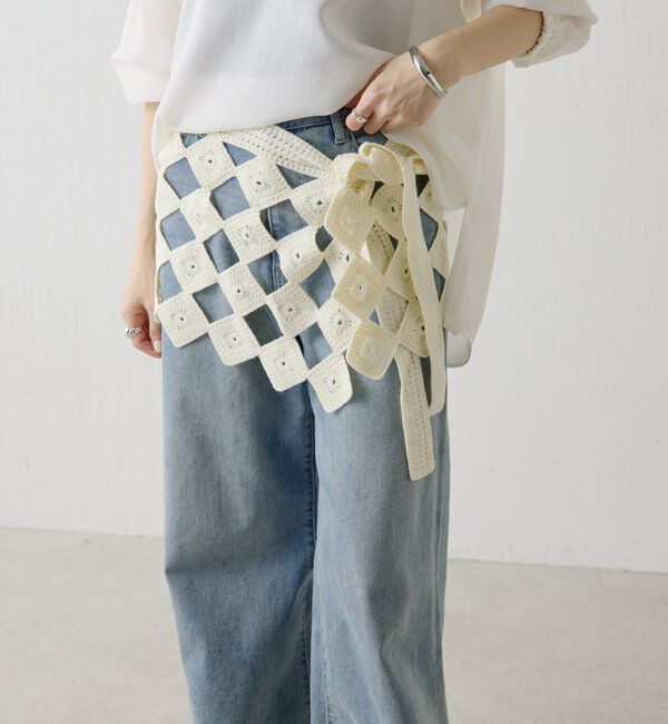  「【PAPILLONNER/パピヨネ】クロシェラップスカーフ」|その他|