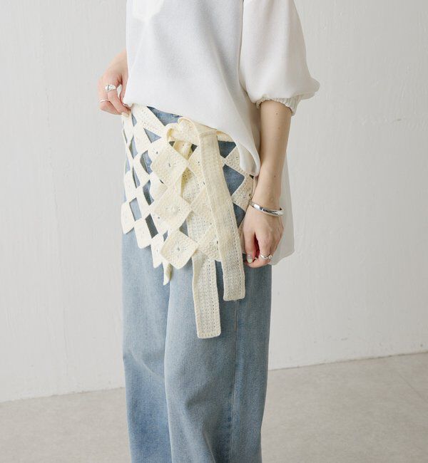  「【PAPILLONNER/パピヨネ】クロシェラップスカーフ」|その他|