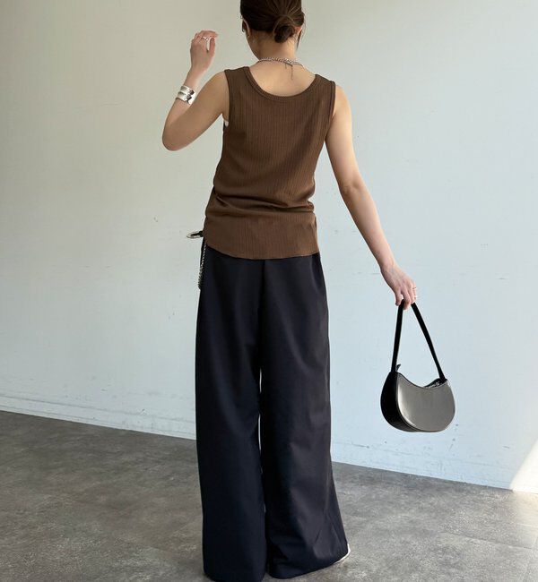  「透けないタックパンツ」|チノ|