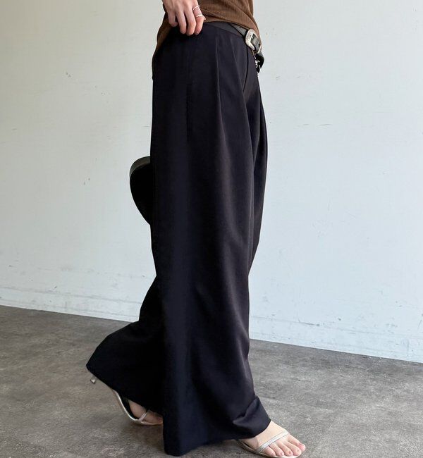  「透けないタックパンツ」|チノ|