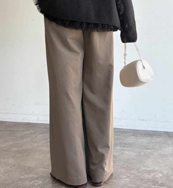  「透けないタックパンツ」|チノ|