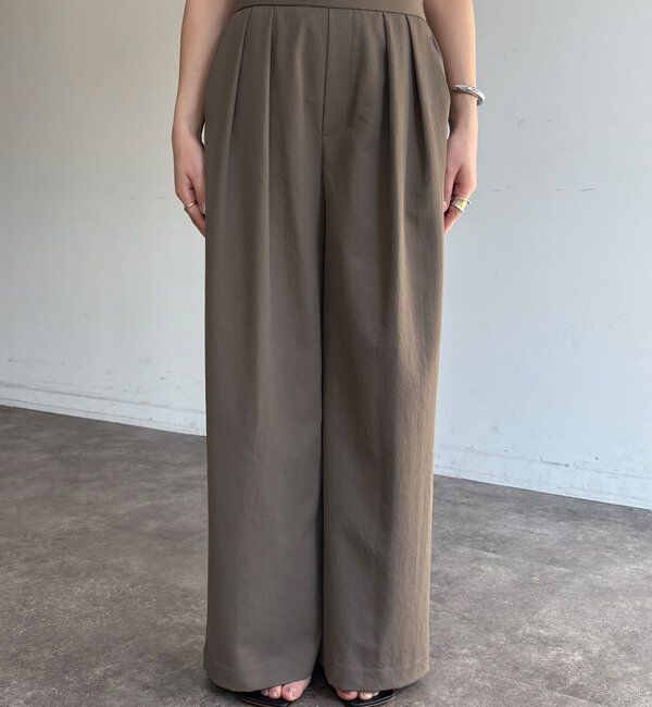  「透けないタックパンツ」|チノ|