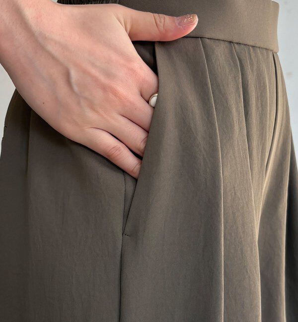  「透けないタックパンツ」|チノ|