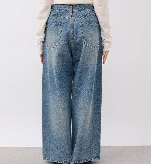  「【新色登場】【MONN.:. （モン）】ワイドレッグデニム」|デニム|