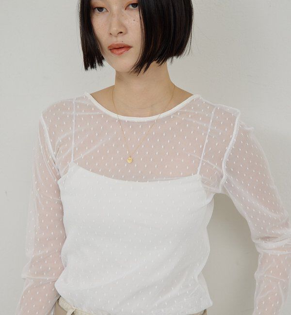  「【2way】チュールプルオーバー」|Tシャツ・カットソー|