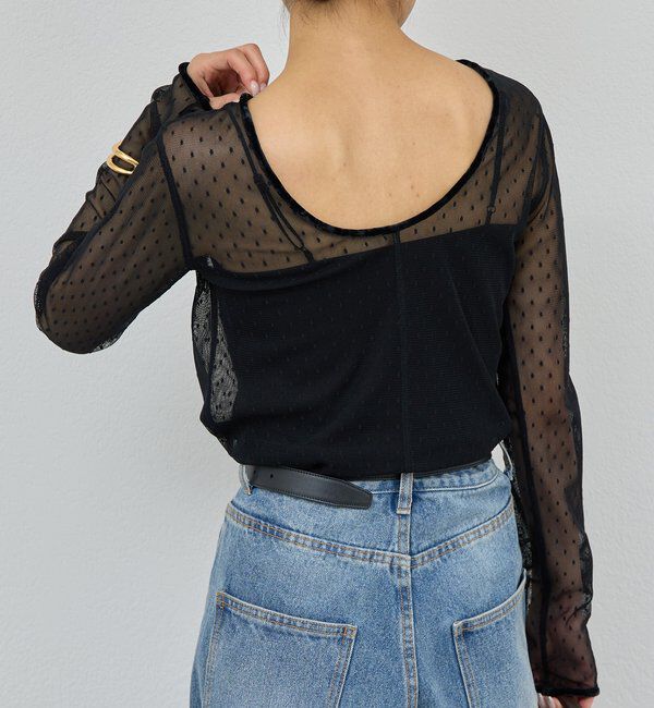  「【2way】チュールプルオーバー」|Tシャツ・カットソー|