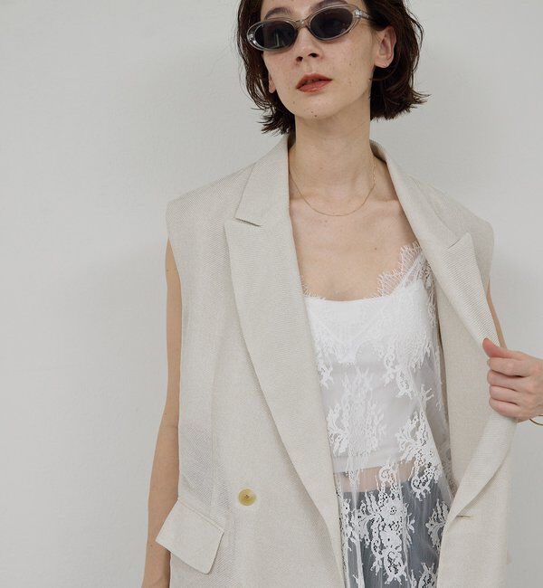  「コードレースキャミチュニック」|シャツ・ブラウス|