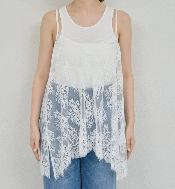  「コードレースキャミチュニック」|シャツ・ブラウス|