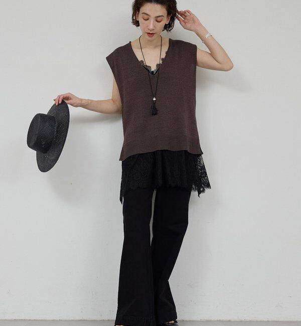  「コードレースキャミチュニック」|シャツ・ブラウス|