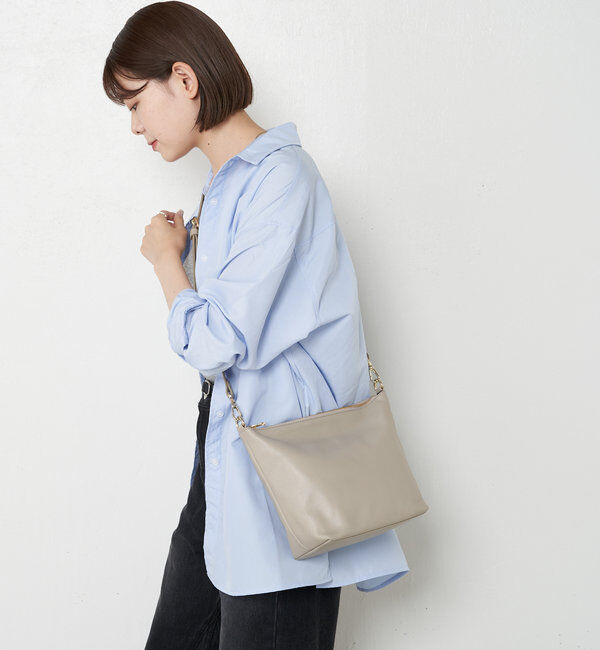  「ソフトレザーシンプルショルダーバッグ 」|ショルダー・メッセンジャー|