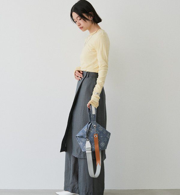  「デニムジャガード2WAYワンショルダーバッグ」|トートバッグ|