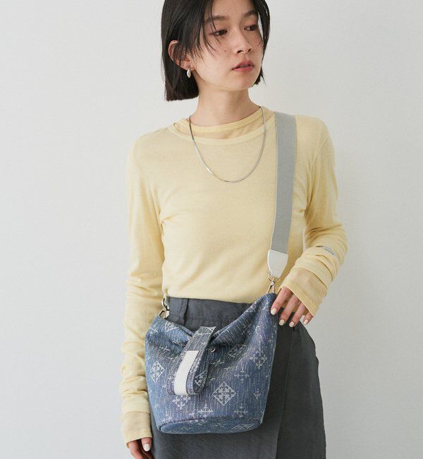  「デニムジャガード2WAYワンショルダーバッグ」|トートバッグ|