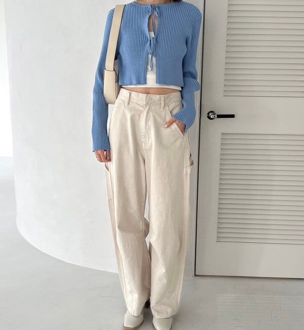  「【5色展開】ラメリボンカーディガン」|カーディガン|