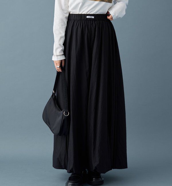  「バルーンロングスカート」|スカート|ブラック