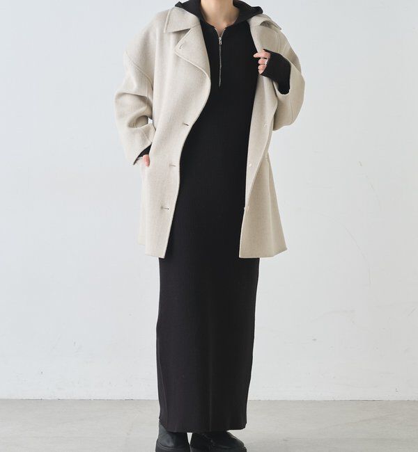  「フーデットジップワンピース」|ワンピース|