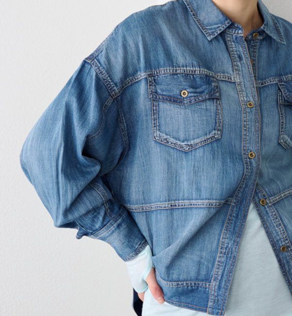  「シアーデニムシャツ」|シャツ・ブラウス|