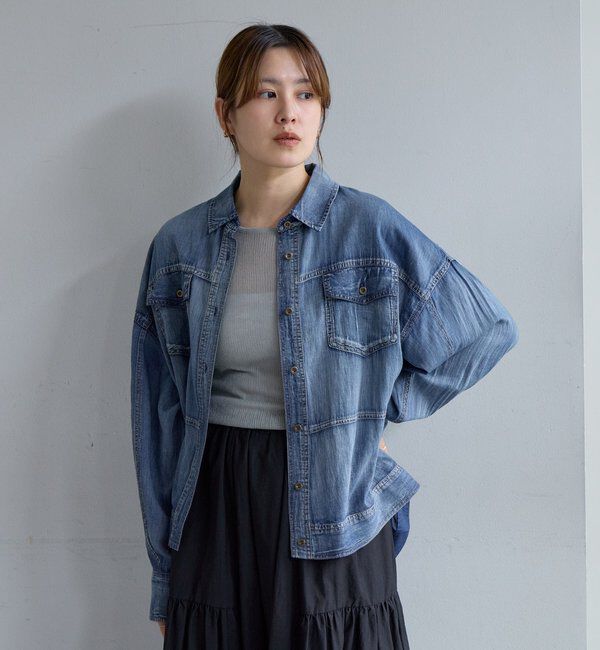 「シアーデニムシャツ」|シャツ・ブラウス|