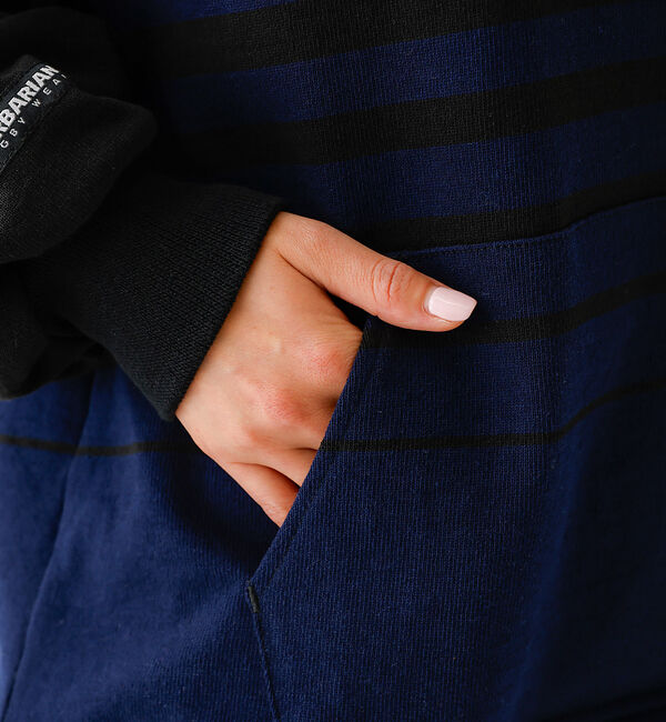 ABAHOUSE「BARBARIAN 12ozHEAVY WEIGHTパーカー/ボーダー/ユニセッ」|パーカー|