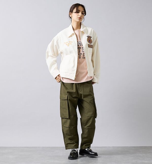 ABAHOUSE「【THRIFTY LOOK スリフティルック】 FFA JACKET/ファーマー」|ブルゾン・スタジャン|