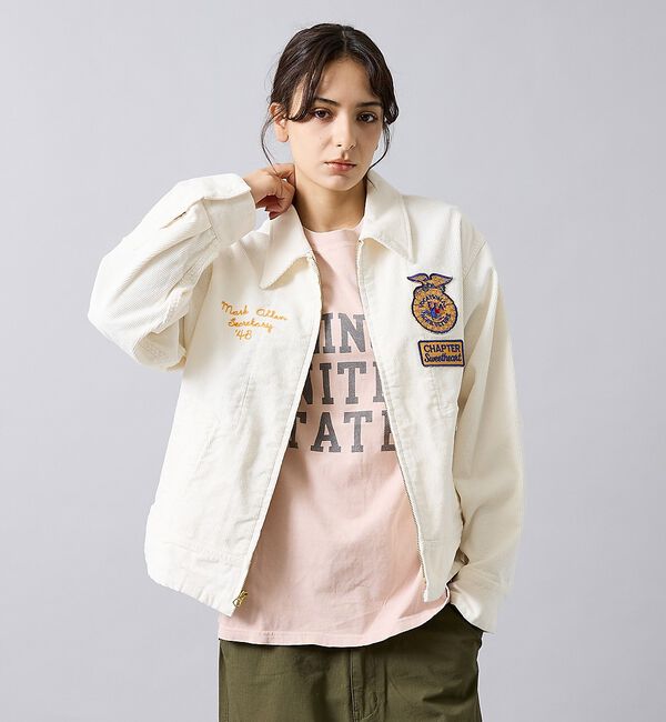 ABAHOUSE「【THRIFTY LOOK スリフティルック】 FFA JACKET/ファーマー」|ブルゾン・スタジャン|