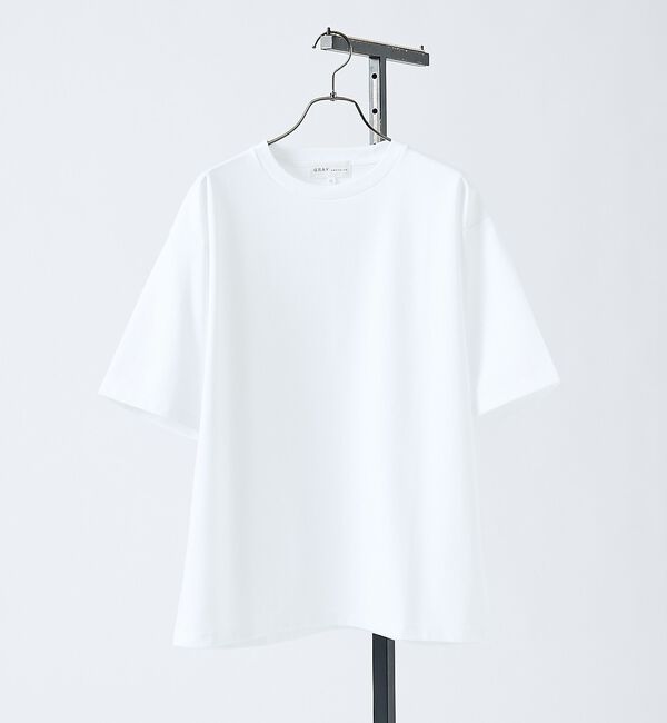 ABAHOUSE「【抗菌防臭/UVカット】シルケットポンチ 半袖Tシャツ【予約】」|Tシャツ・カットソー|ホワイト