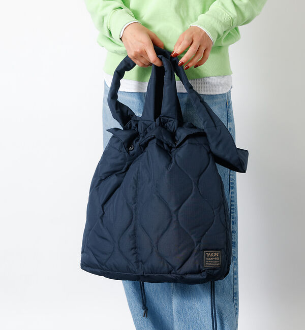 Rouge vif「【TAION / タイオン】ミリタリーダウンヘルメットバッグ / キルティング」|トートバッグ|