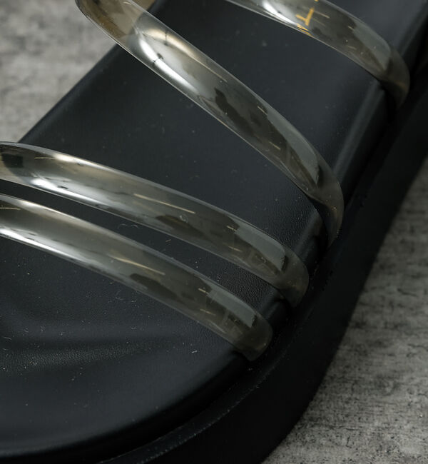 Rouge vif「【TEMPERATE / テンパレイト】プラットフォームサンダル / クリア【W」|サンダル|