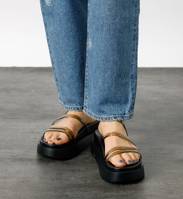 Rouge vif「【TEMPERATE / テンパレイト】プラットフォームサンダル / クリア【W」|サンダル|