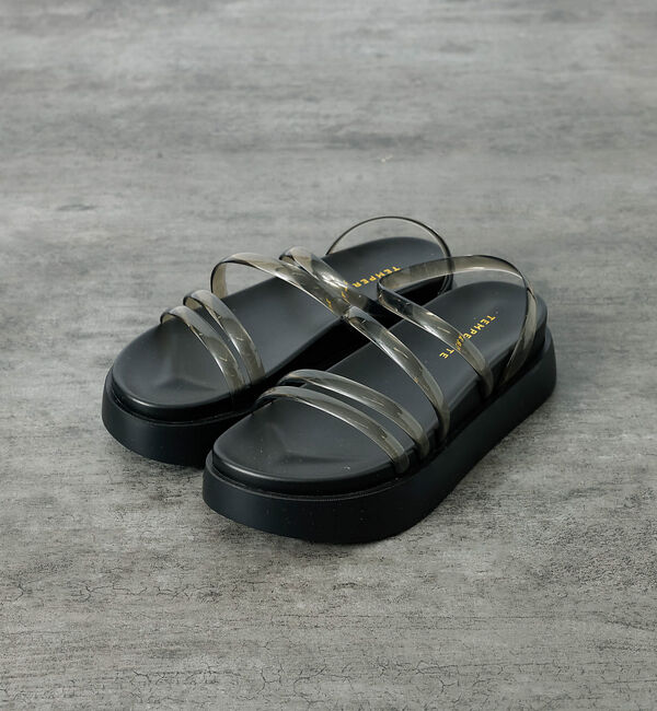 Rouge vif「【TEMPERATE / テンパレイト】プラットフォームサンダル / クリア【W」|サンダル|