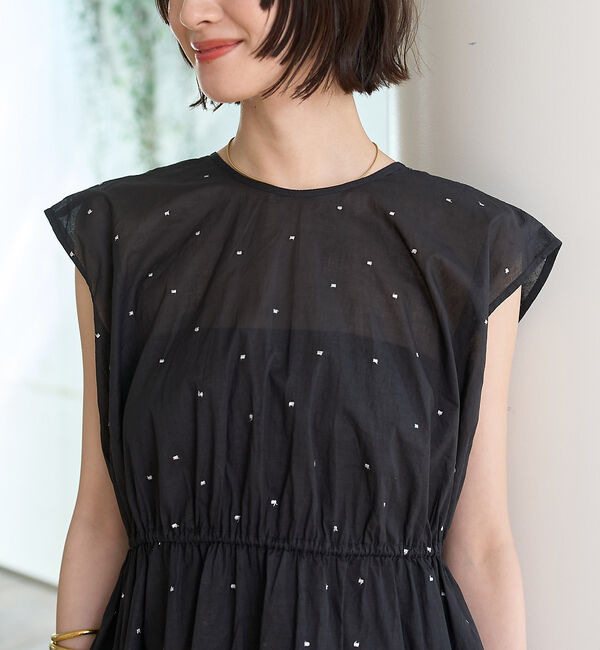 Rouge vif「シルバードット刺繍ペプラムブラウス」|シャツ・ブラウス|