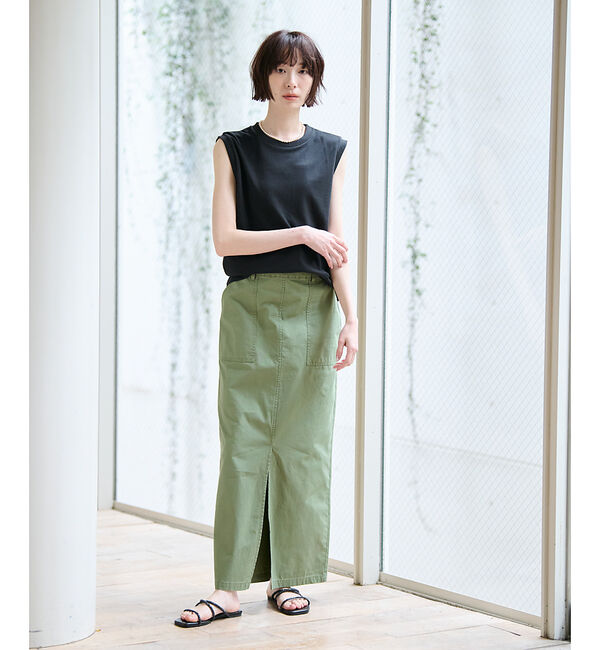 Rouge vif「【JEMORGAN/ジェーイーモーガン】カノコノースリーブカットソー/TCカノコ」|Tシャツ・カットソー|