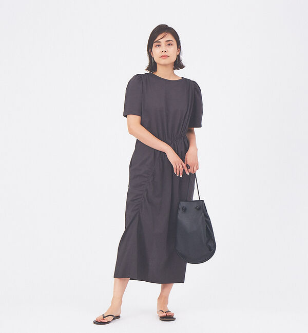 qualite「ギャザーアシメカットワンピース」|ワンピース|