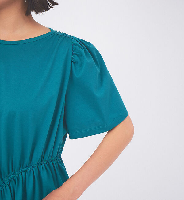 qualite「ギャザーアシメカットワンピース」|ワンピース|